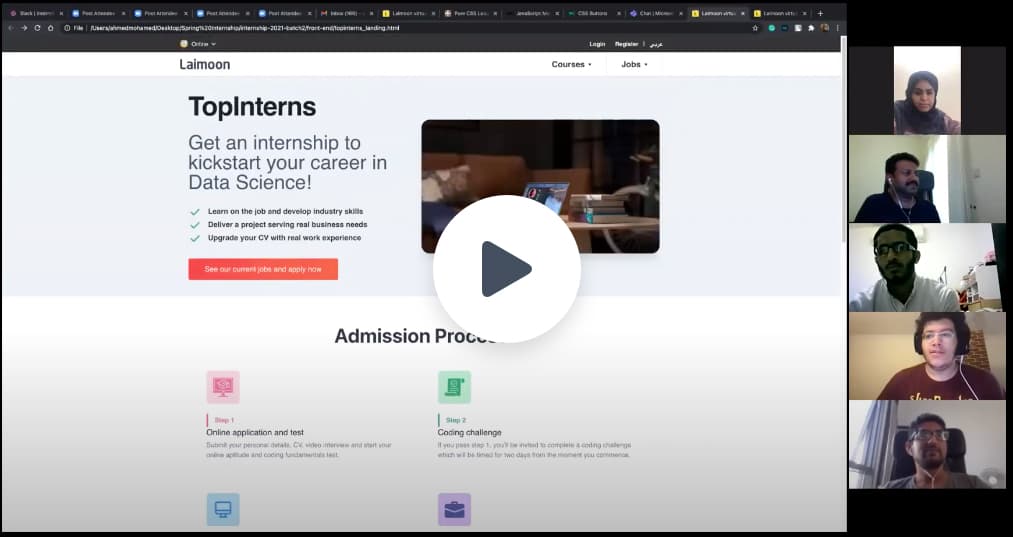 عينة فيديو من جلسات Bootcamp المباشرة